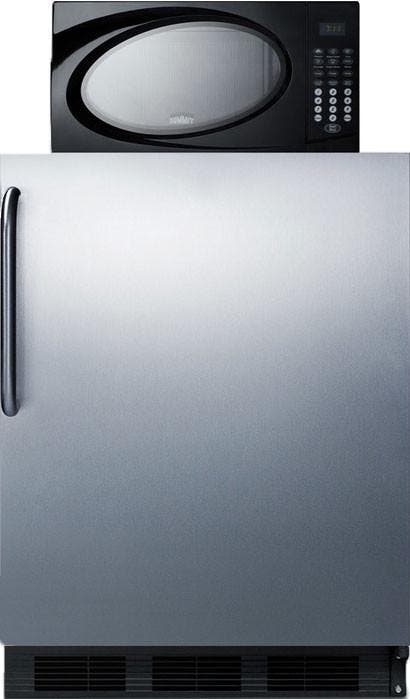 Summit MRF663BSSTB Stainless Steel/Black