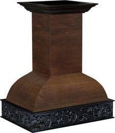 Zline 9393AR36 Walnut/Antigua Black Band