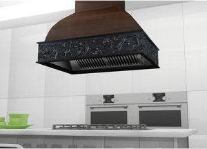 Zline 9393AR36 Walnut/Antigua Black Band