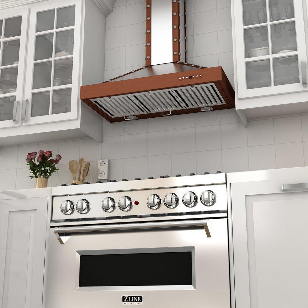 Zline KB2SCCXS30 Stainless Steel/Copper Trims, 30 Inch