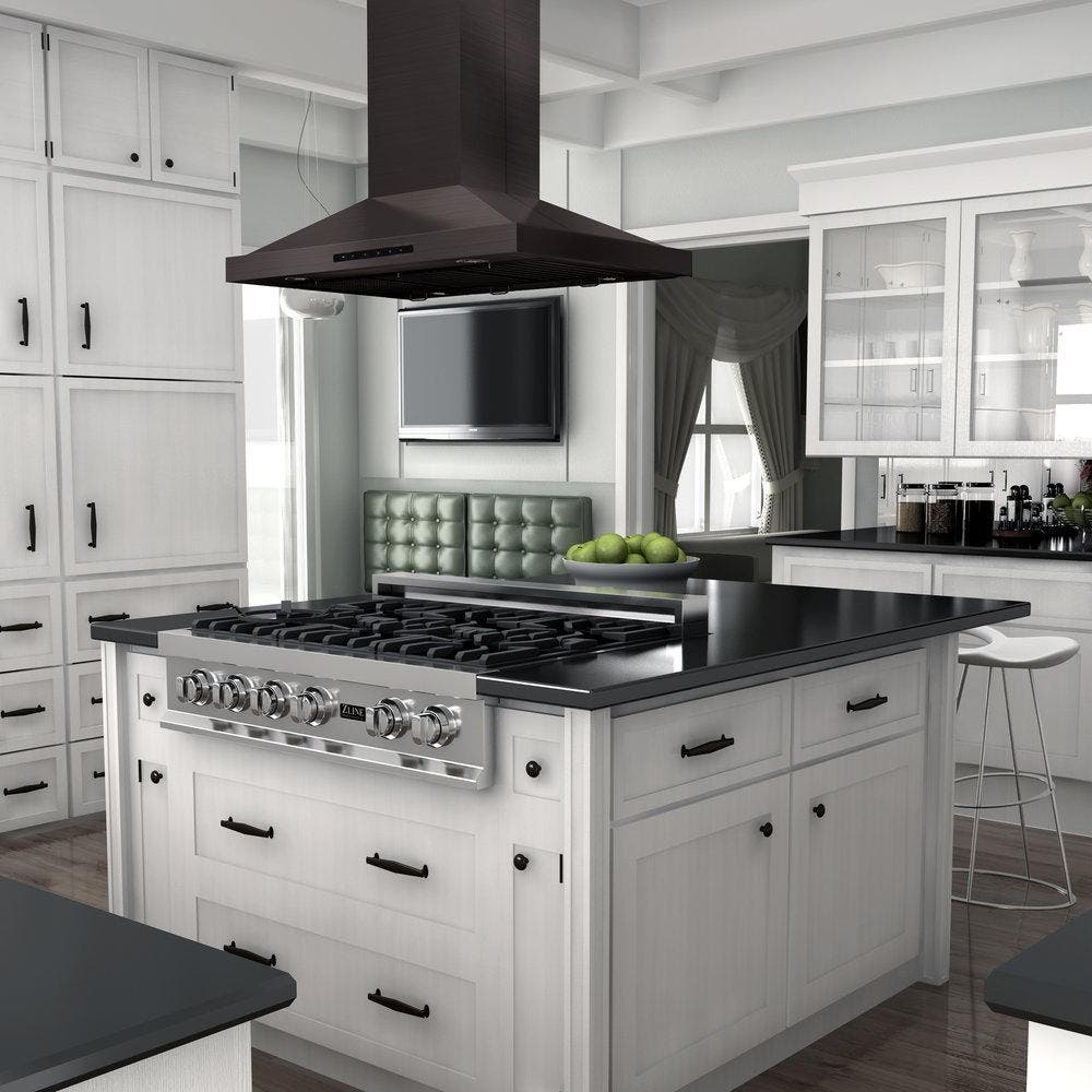 Zline BSGL2IN48 Black Stainless Steel, 48 Inch