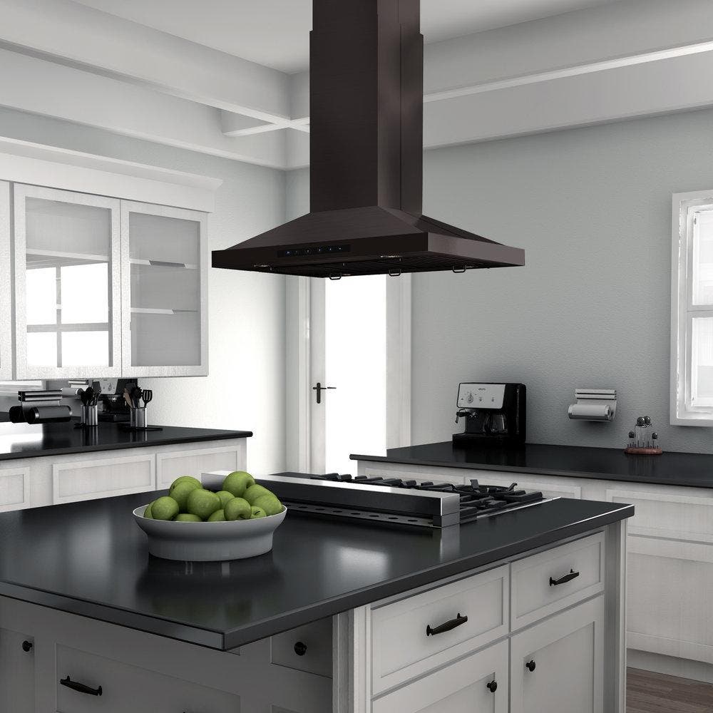 Zline BSGL2IN48 Black Stainless Steel, 48 Inch