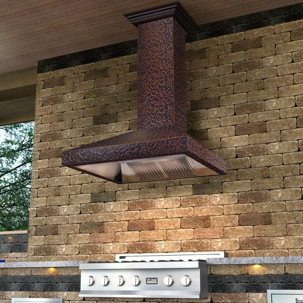 Zline 8667F30 Baked Black/Copper, 30 Inch
