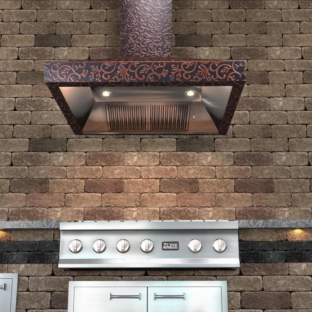 Zline 8667F30 Baked Black/Copper, 30 Inch