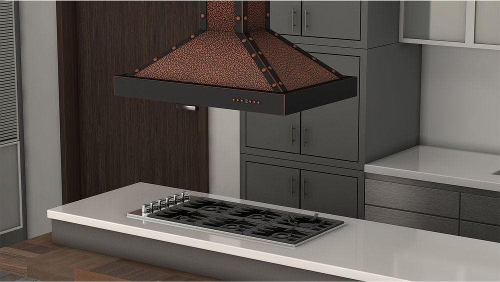 Zline KB2IEBBXB30 Embossed Copper/Oil Rubbed Bronze, 30 Inch