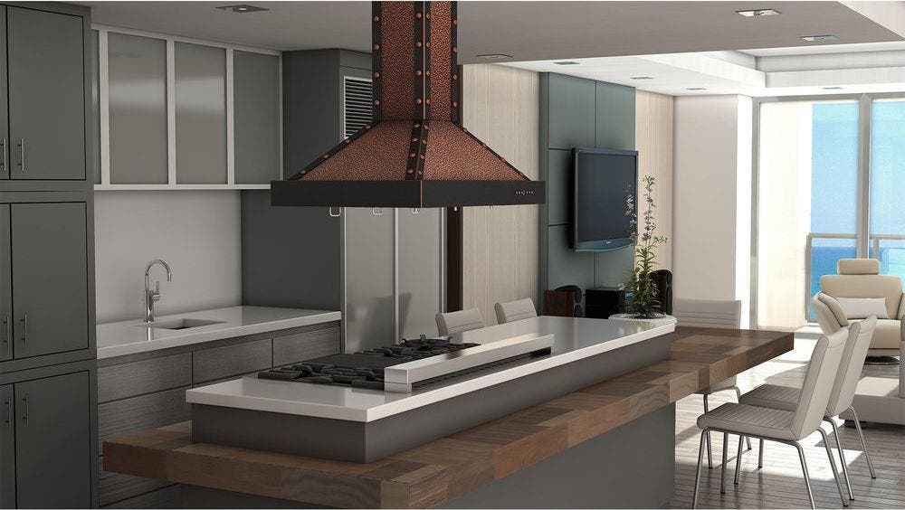 Zline KB2IEBBXB30 Embossed Copper/Oil Rubbed Bronze, 30 Inch