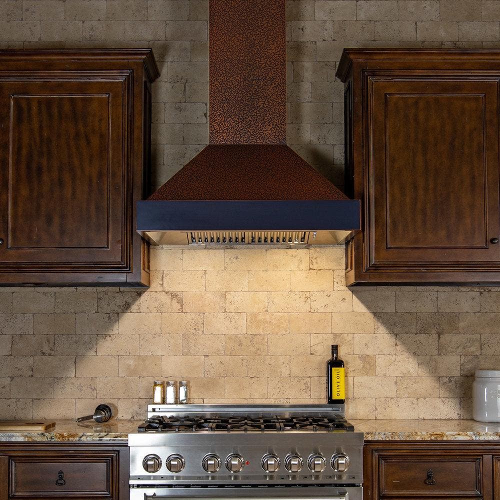 Zline KB2EBXXX48 Embossed Copper/Oil Rubbed Bronze, 48 Inch