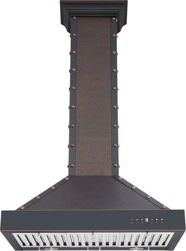 Zline KB2HBBXB30 Hand Hammered Copper/Oil Rubbed Bronze, 30 Inch