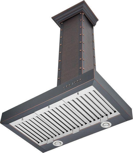 Zline KB2HBBXB30 Hand Hammered Copper/Oil Rubbed Bronze, 30 Inch