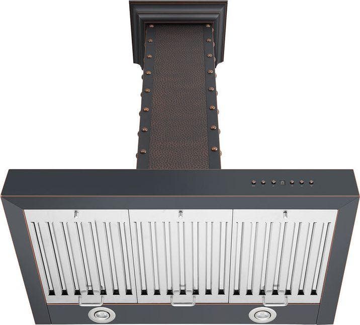 Zline KB2HBBXB30 Hand Hammered Copper/Oil Rubbed Bronze, 30 Inch