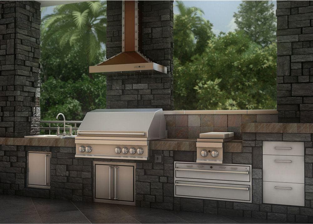 Zline KB2CSSXS48 Copper/Stainless Steel, 48 Inch