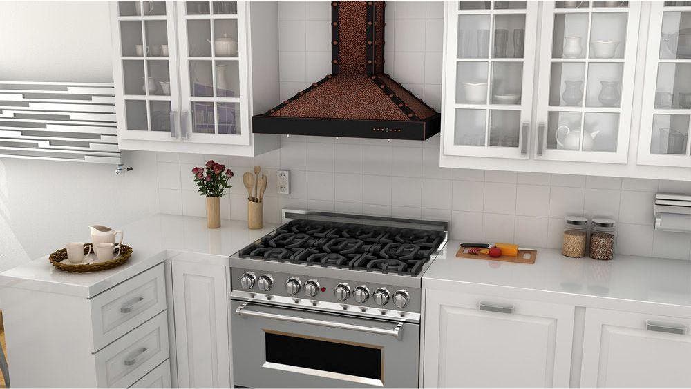 Zline KB2EBBXB42 Embossed Copper/Oil Rubbed Bronze, 42 Inch