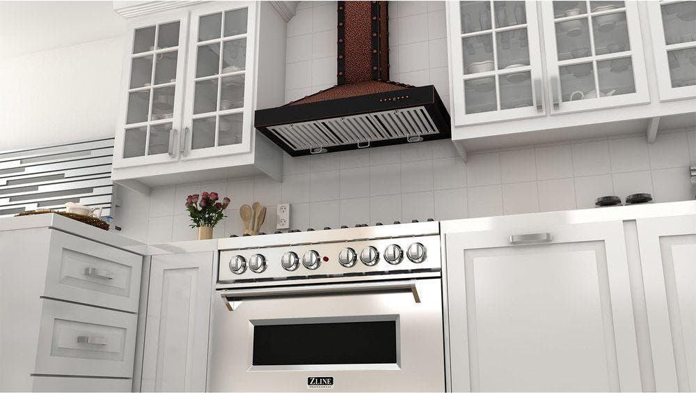 Zline KB2EBBXB42 Embossed Copper/Oil Rubbed Bronze, 42 Inch
