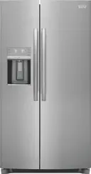 36 Inch Counter Depth Freestanding Side by Side Refrigerator with 22.3 Cu. Ft. Total Capacity, CrispSeal® Plus Crisper, EvenTemp™ Cooling System, Ice Maker, Filtered Water/Ice Dispenser, and ENERGY STAR® Certified