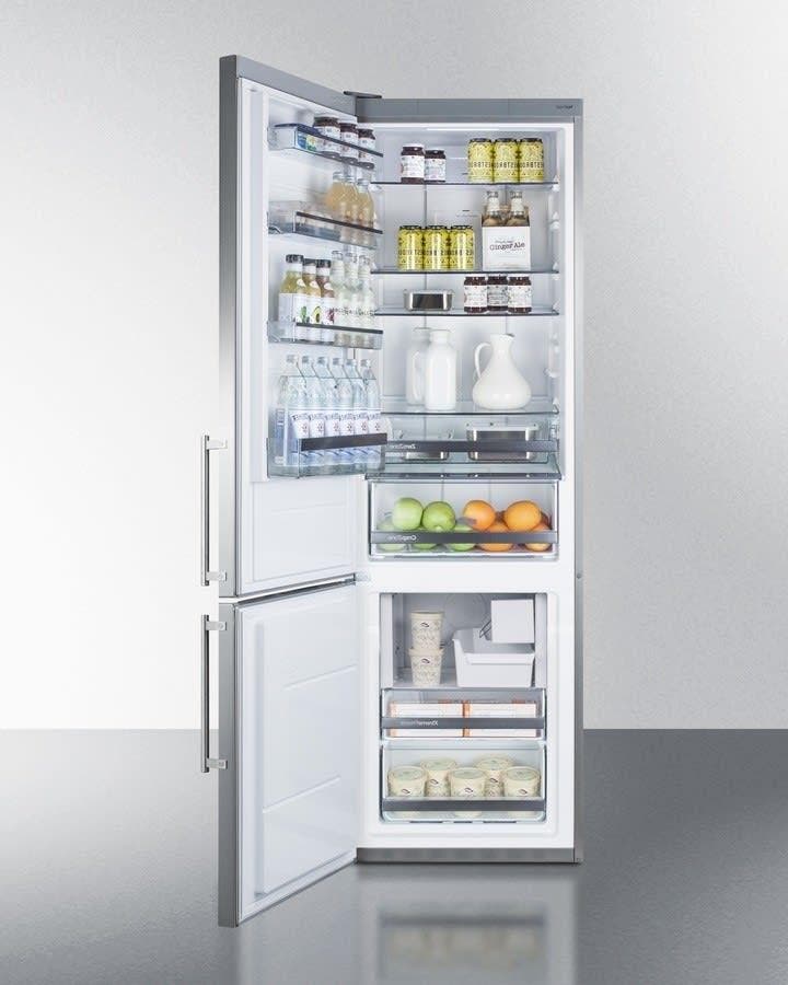 Summit FFBF181ESBIIMLHD Stainless Steel, Left Hinge, Ice Maker