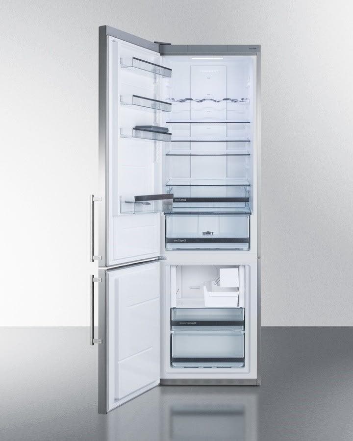 Summit FFBF181ESIMLHD Stainless Steel, Left Hinge, Ice Maker