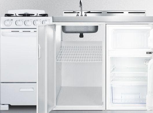 Summit ACK60GASW White, Gas Range
