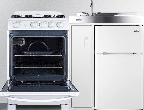 Summit ACK54GASW White, Gas Range