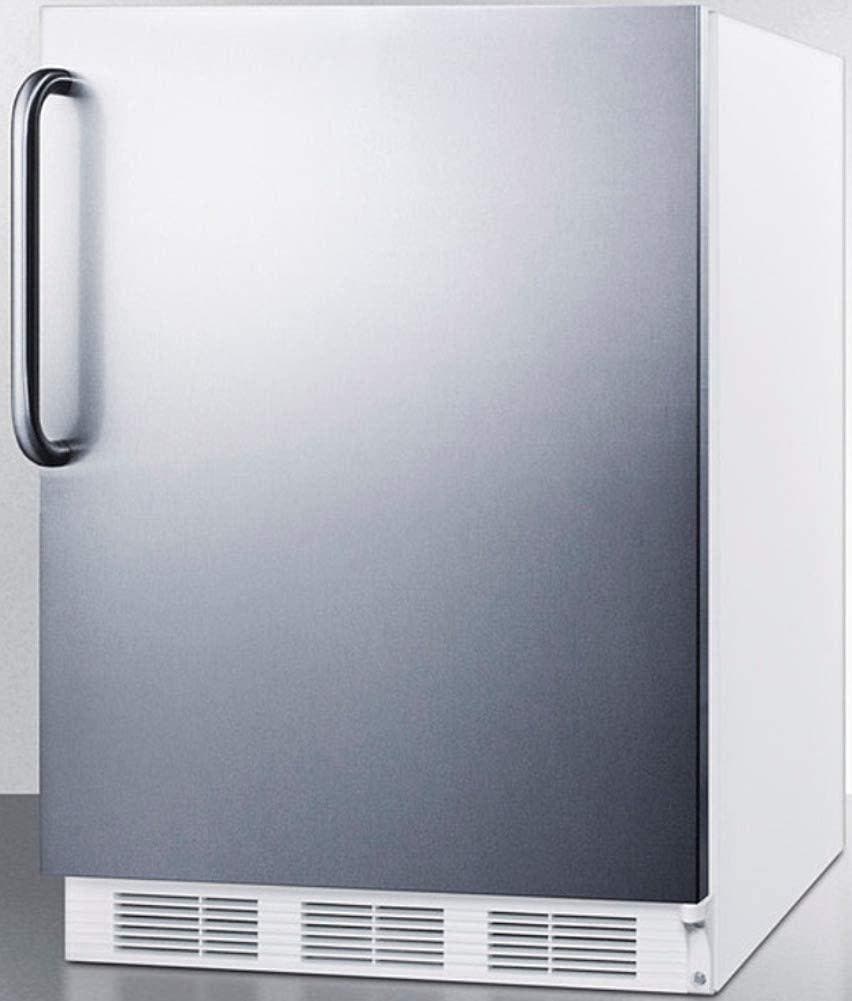 Summit FF6WBI7SSTBADA Stainless Steel/White, Towel Bar Handle, ADA Compl...
