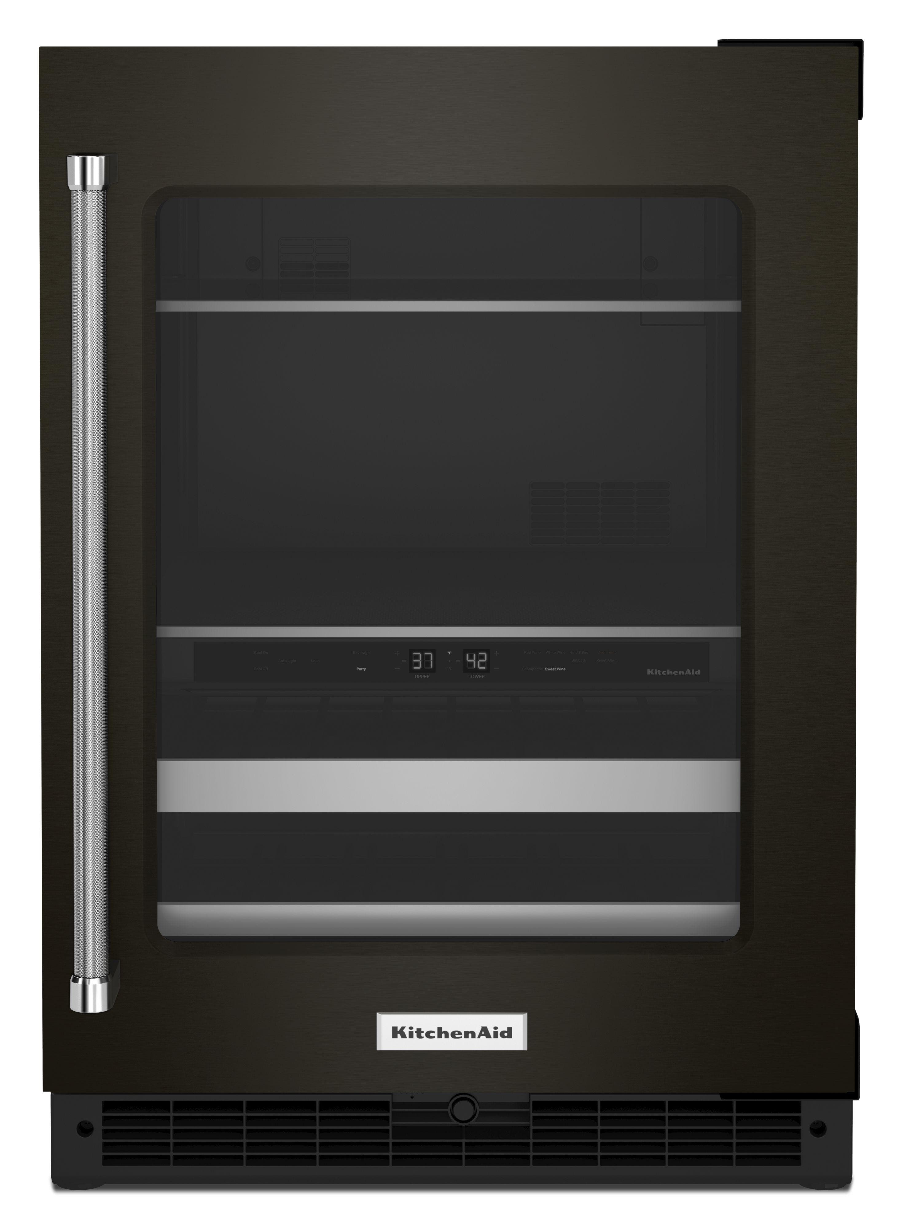KitchenAid KUBR314KBS Black Stainless Steel, Right Hinge