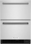 24 Inch Built-In Undercounter Double-Drawer Refrigerator/Freezer with 4.3 cu. ft. Capacity, Fully Flush Installation, Temperature Monitoring System, Door Alarm, Sabbath Mode, Star-K Certified, and ENERGY STAR®