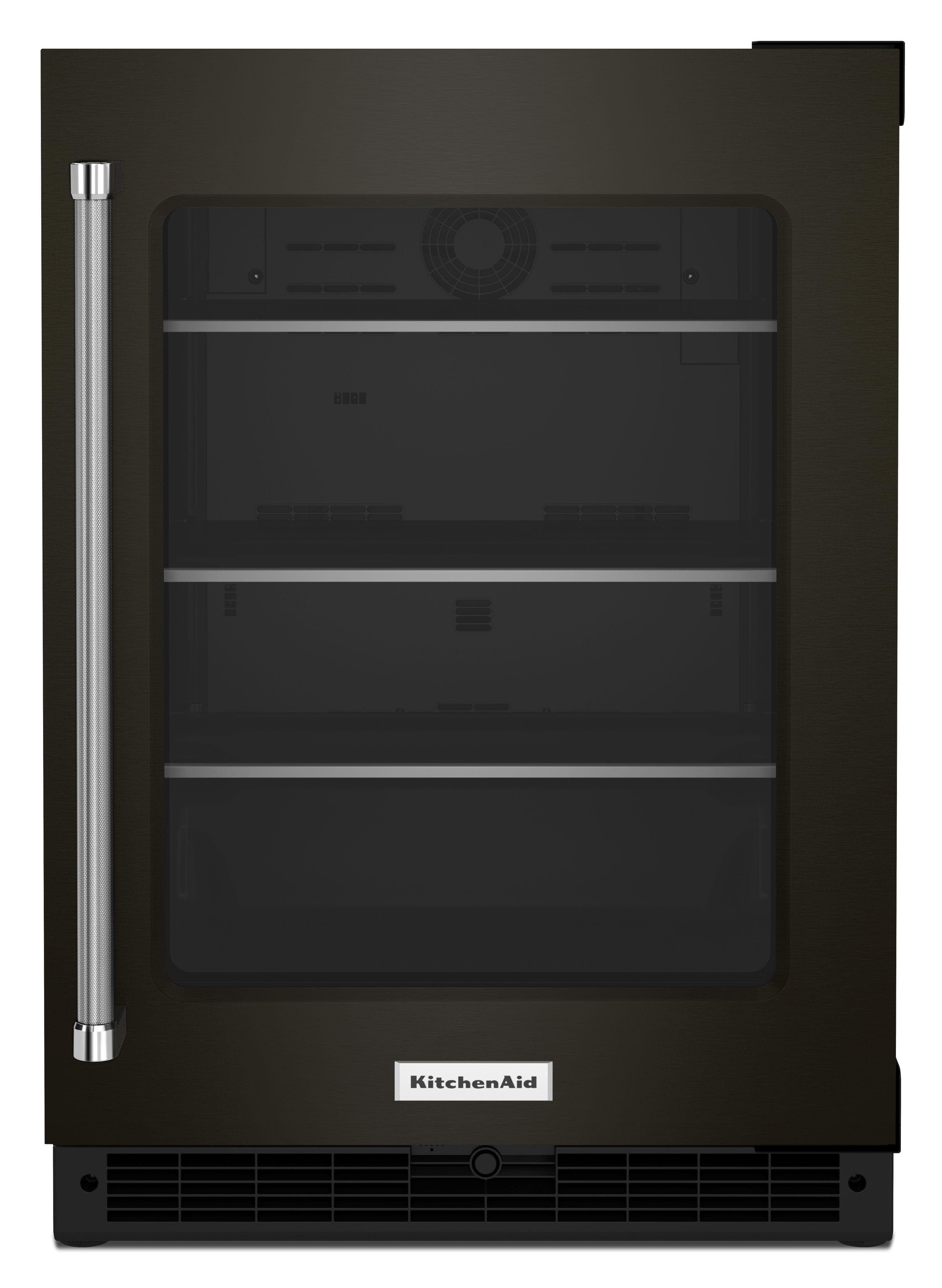 KitchenAid KURR314KBS Black Stainless Steel with PrintShield Finish, Rig...