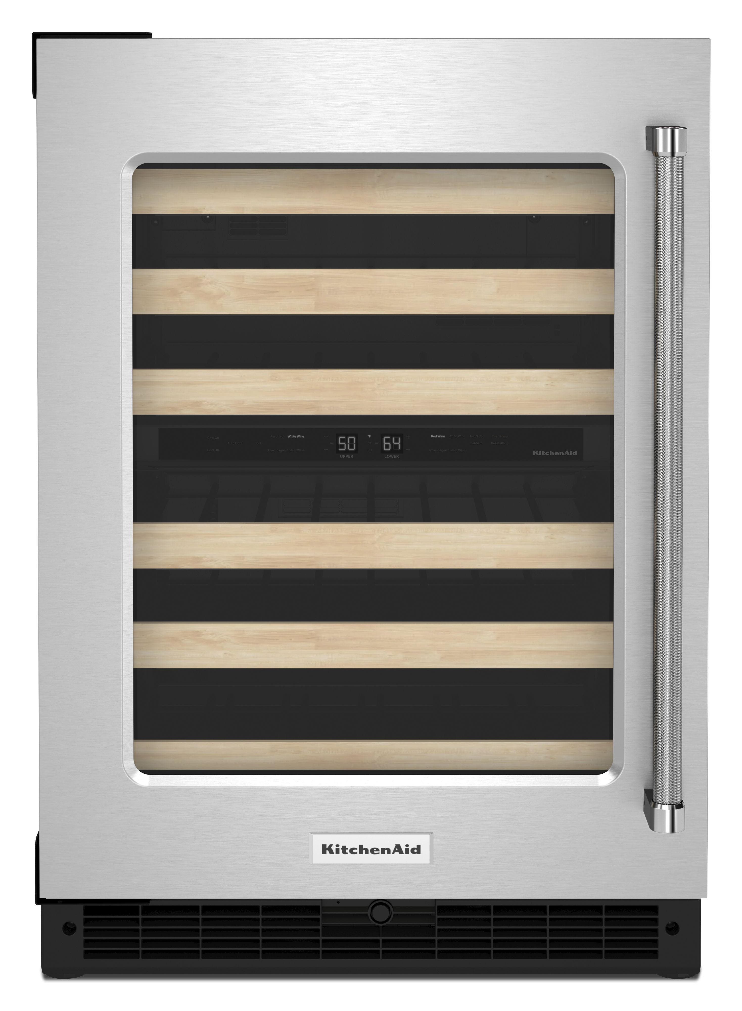 KitchenAid KUWL214KSB 24 Inch Panel-Ready Undercounter Wine Cellar