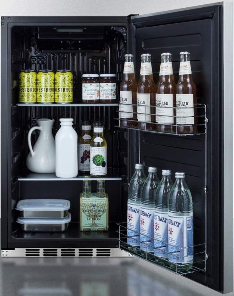 Summit FF195H34 Stainless Steel/Black, Pro Handle, Height Adjustab...