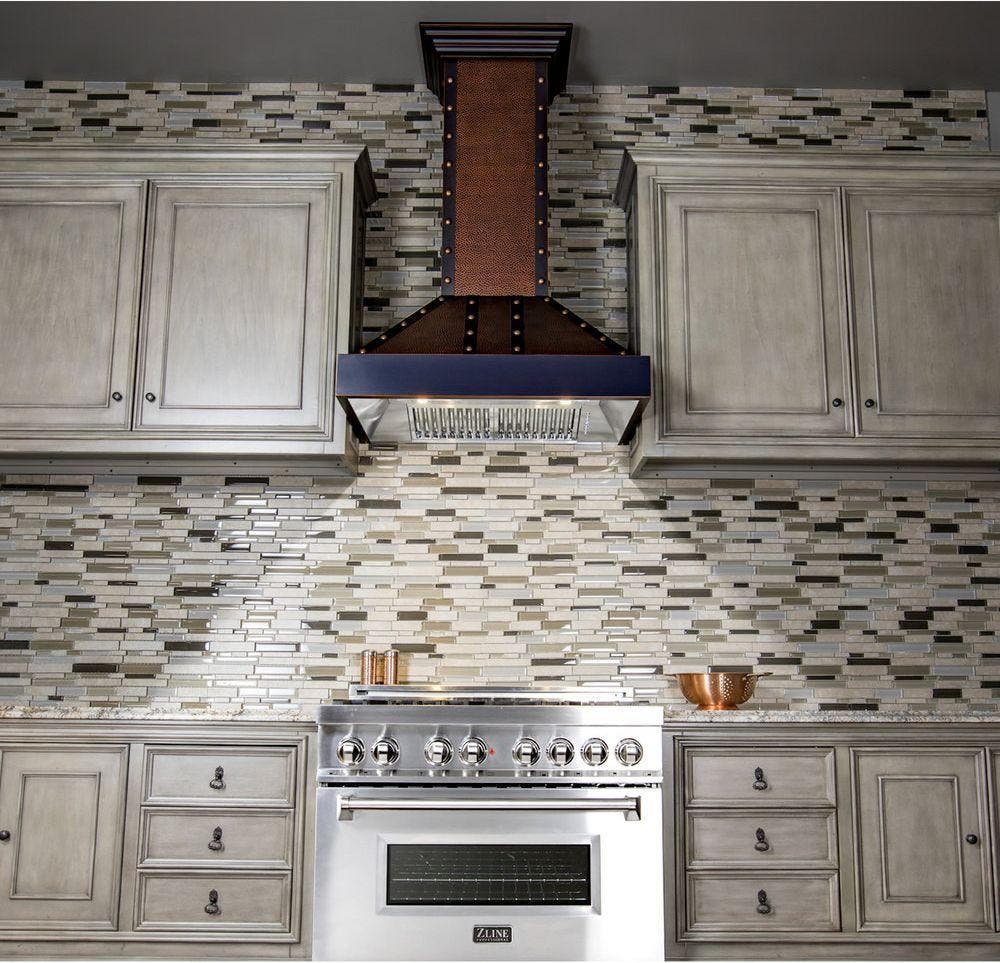 Zline 655HBBBB30 Hammered Copper, 30 Inch, 400 CFM