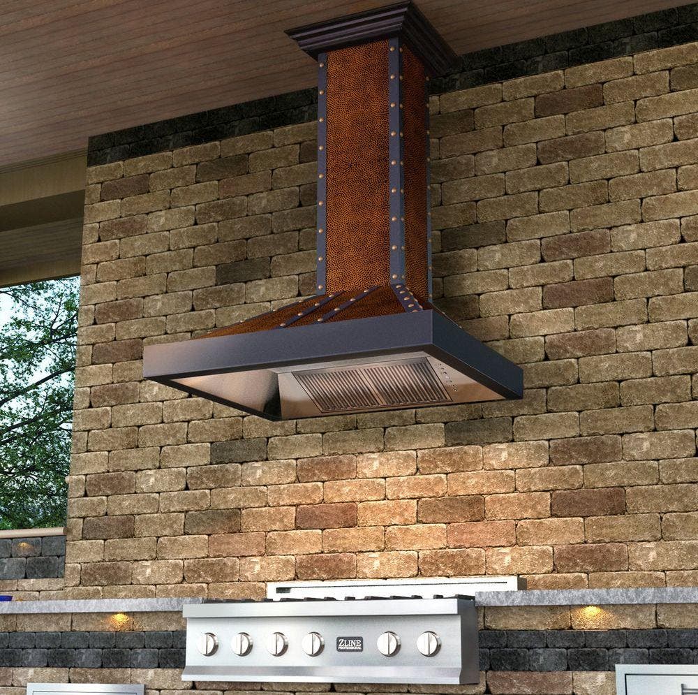 Zline 655HBBBB30 Hammered Copper, 30 Inch, 400 CFM