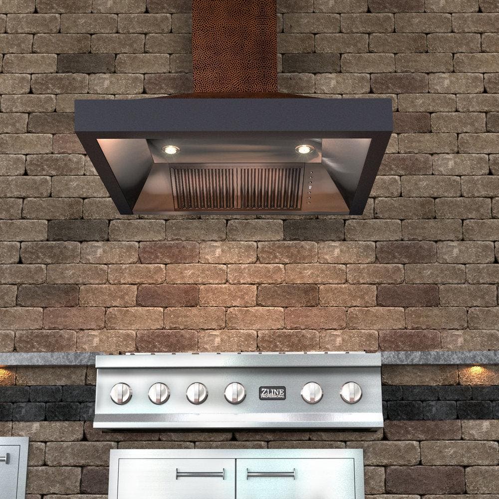 Zline 655HBXXX48 Hammered Copper, 48 Inch, 1200 CFM