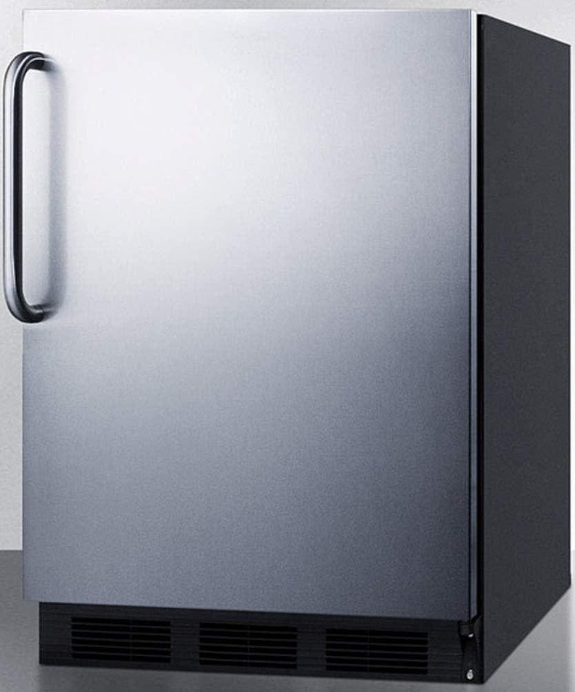 Summit CT663BKBISSTBADA Stainless Steel/Black, Towel Bar Handle, ADA Compl...