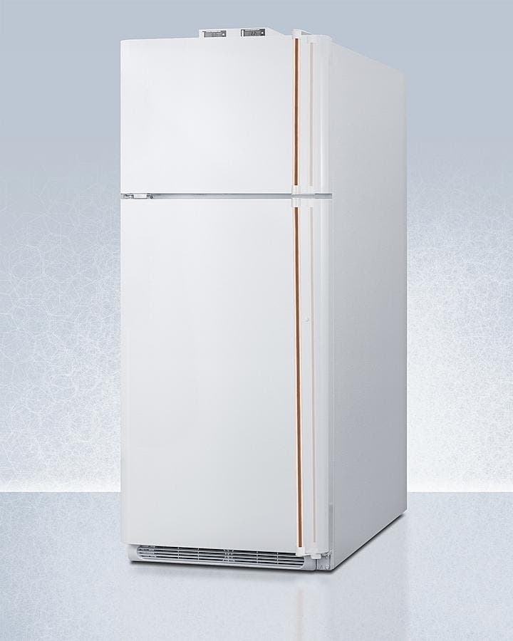 Summit BKRF18WCPLHD White, Copper Handles, Left Hinge