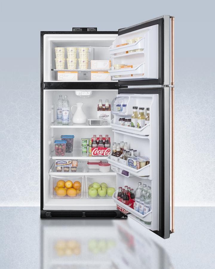 Summit BKRF18PLCP Stainless Steel/Gray, Copper Handles