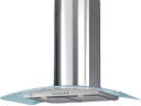 CCC 600/395 CFM Curved Glass Wall Hood