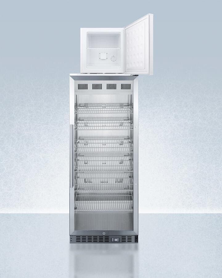 Summit ACR1151FS24LSTACKPRO Stainless Steel/White