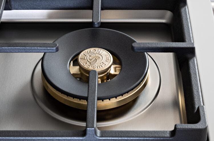 Bertazzoni PROF486GRTBXTLP Stainless Steel, Brass Burners, Liquid Propane