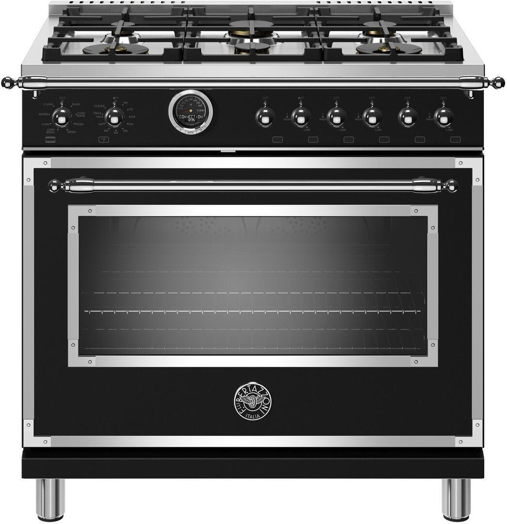 Bertazzoni HERT366DFSNET Nero Matt Black, Natural Gas