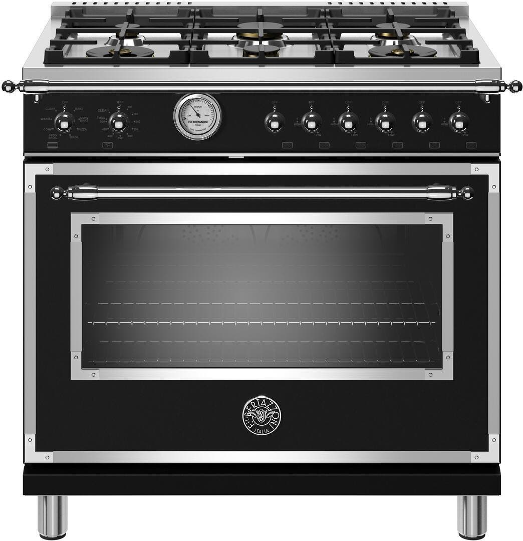 Bertazzoni HERT366GASNET Nero Matt Black, Natural Gas