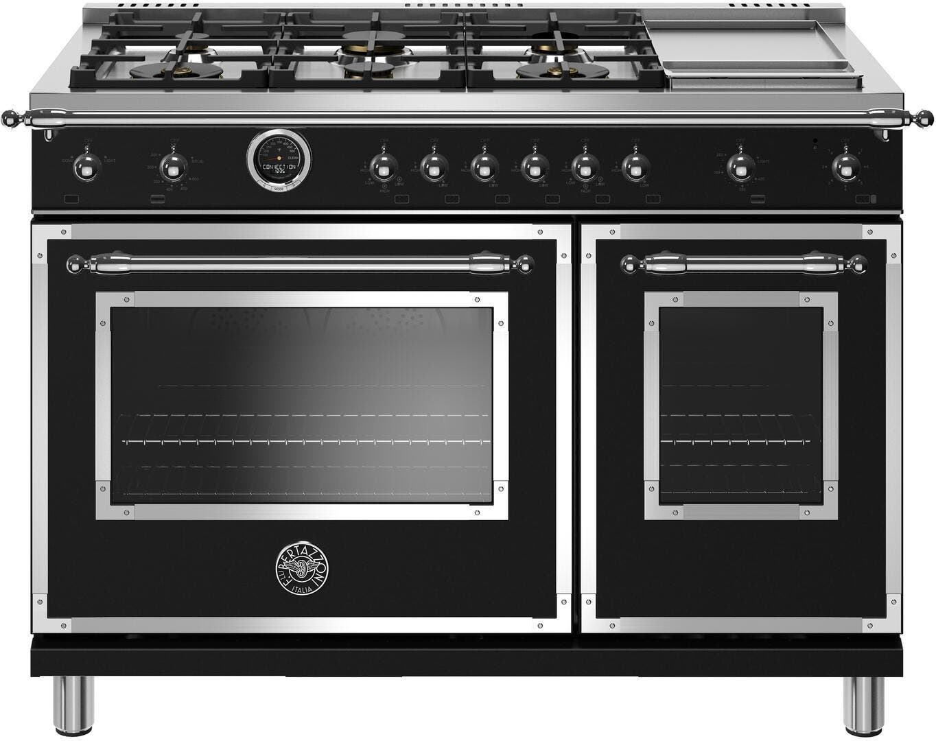 Bertazzoni HERT486GDFSNET Nero Matt Black, Natural Gas