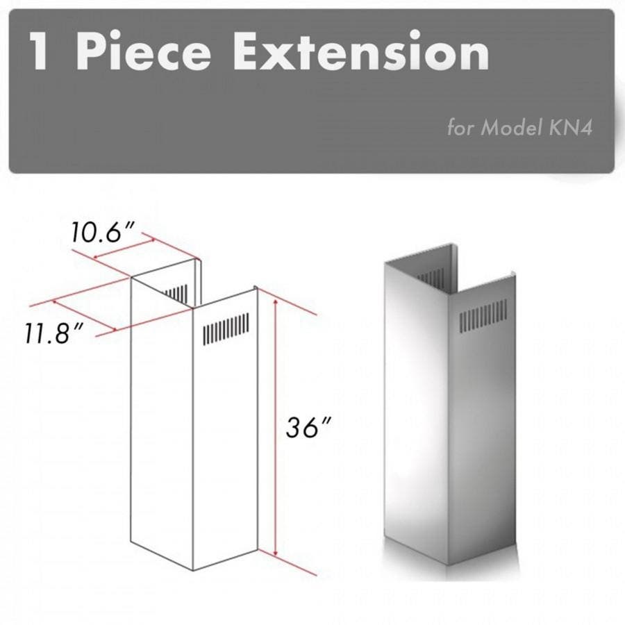 Zline 1PCEXTKN4 Brushed 430 Stainless Steel