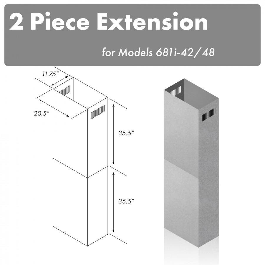 Zline 2PCEXT681I3036 Stainless Steel