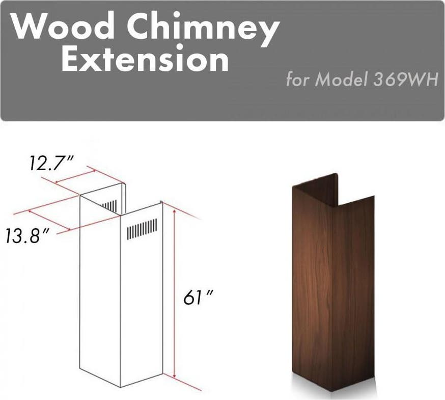 Zline 369WHE Solid Birch Wood With Distressed Finish: Walnut Cr...