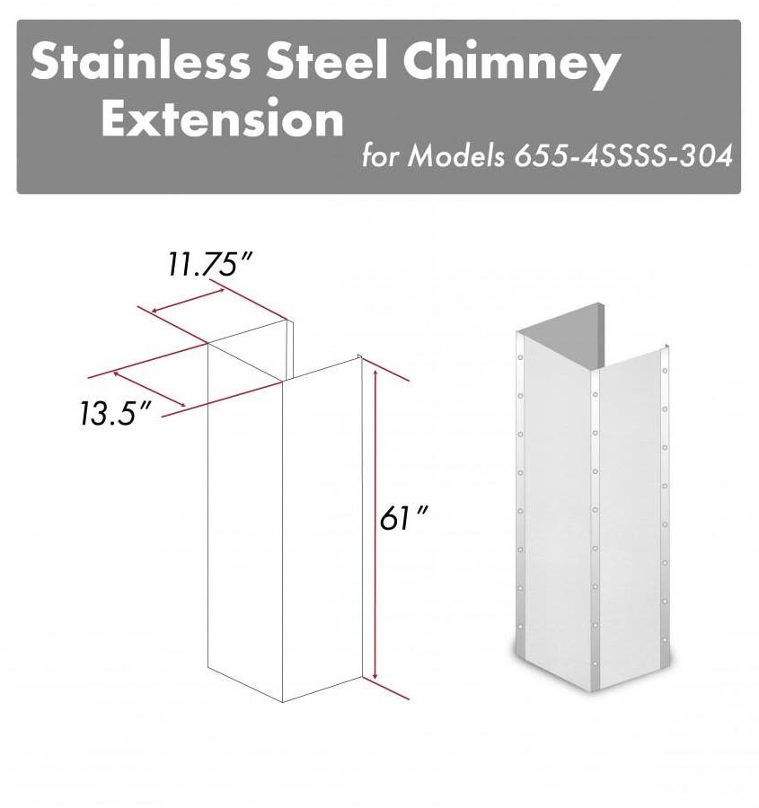 Zline 6554SSSS36304E Durasnow Stainless Steel