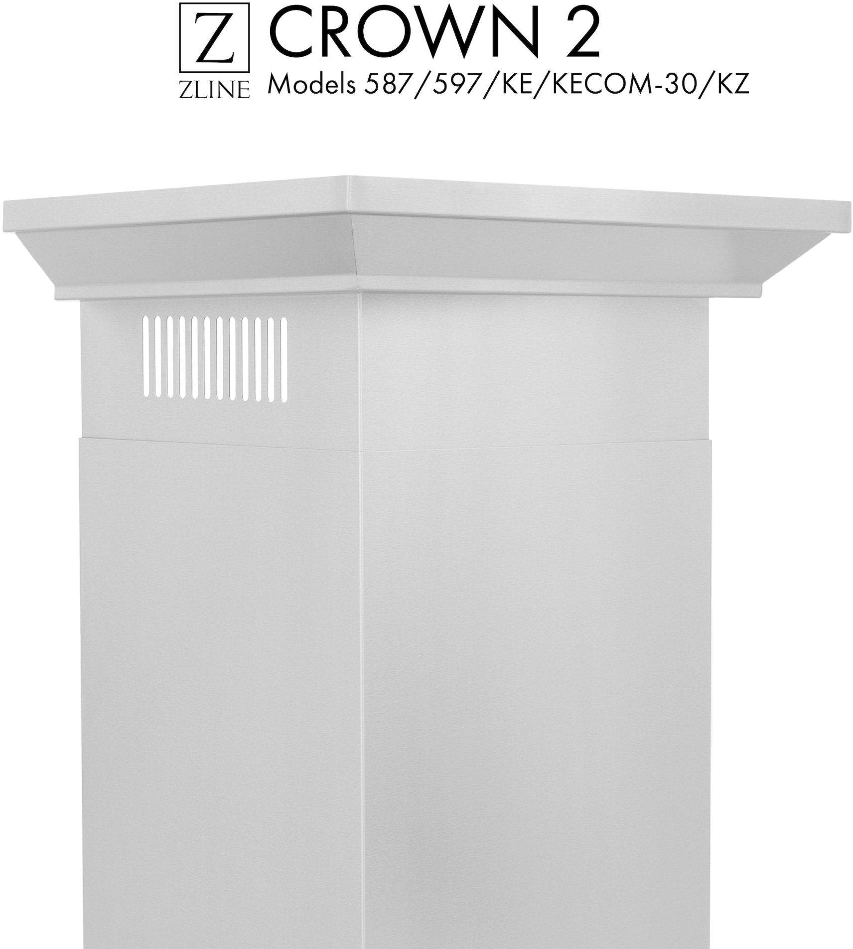 Zline CM2587597KEKECOM30KZ Brushed 430 Stainless Steel