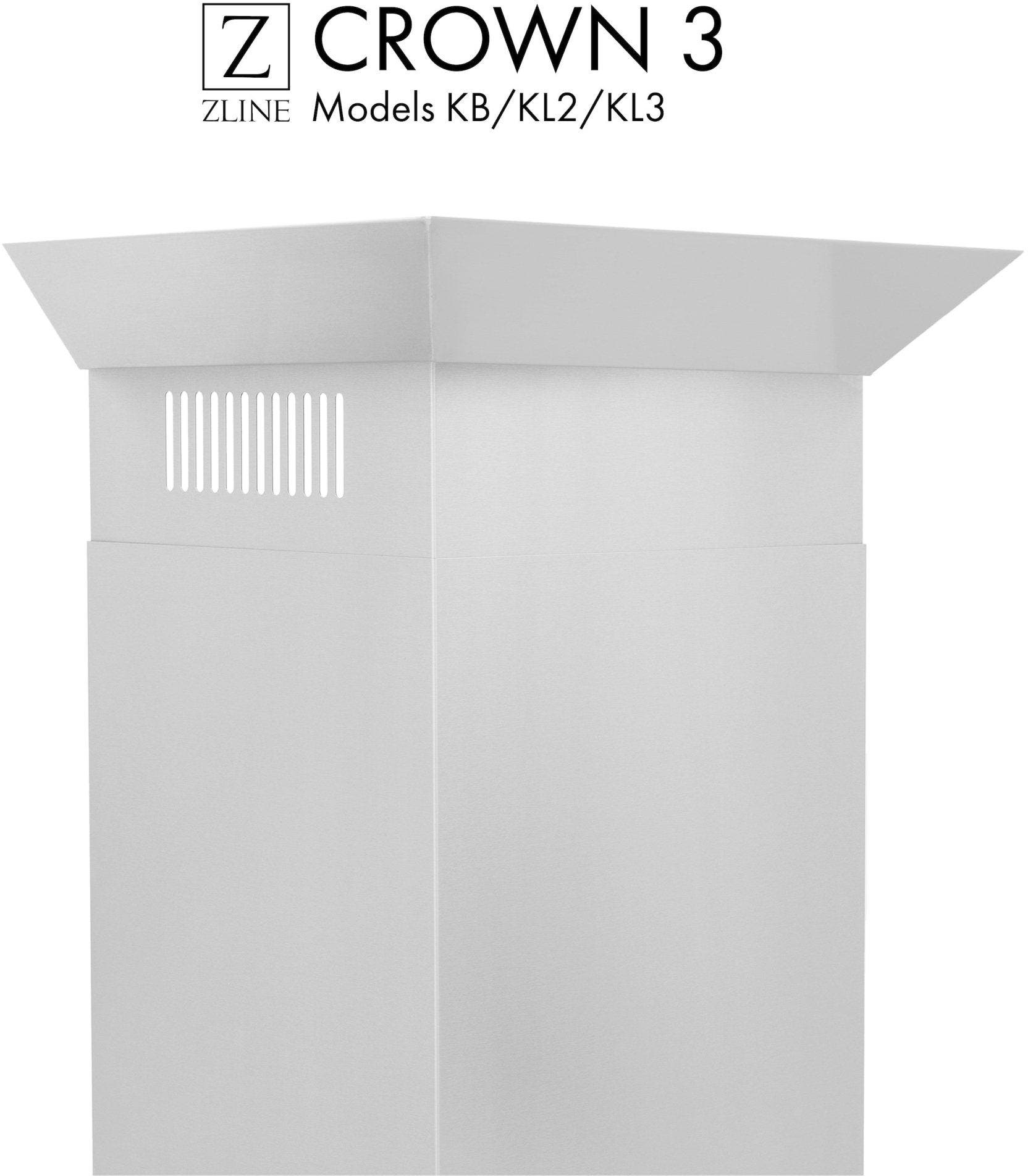 Zline CM3KBKL2KL3 Brushed 430 Stainless Steel