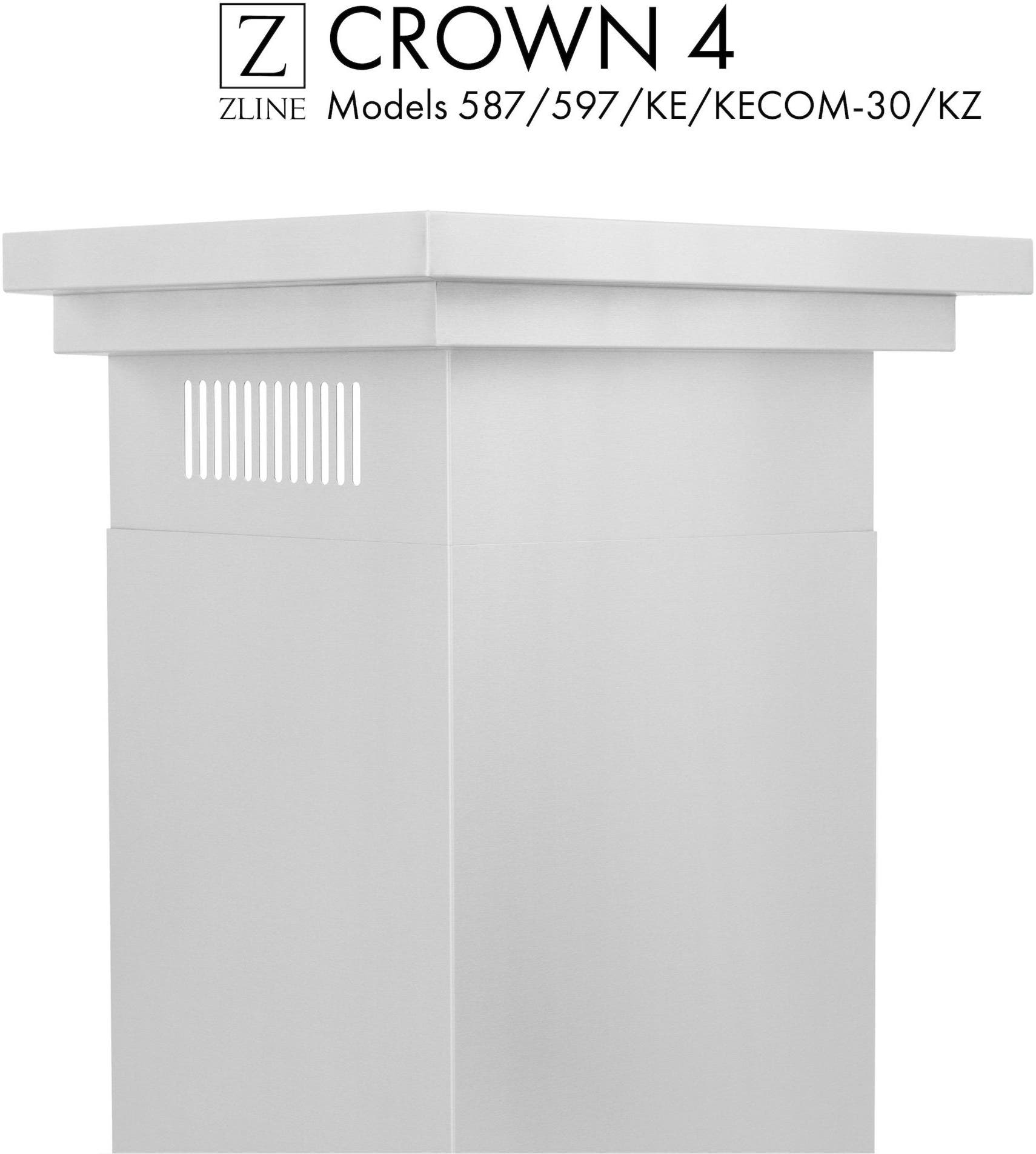 Zline CM4587597KEKECOM30KZ Brushed 430 Stainless Steel