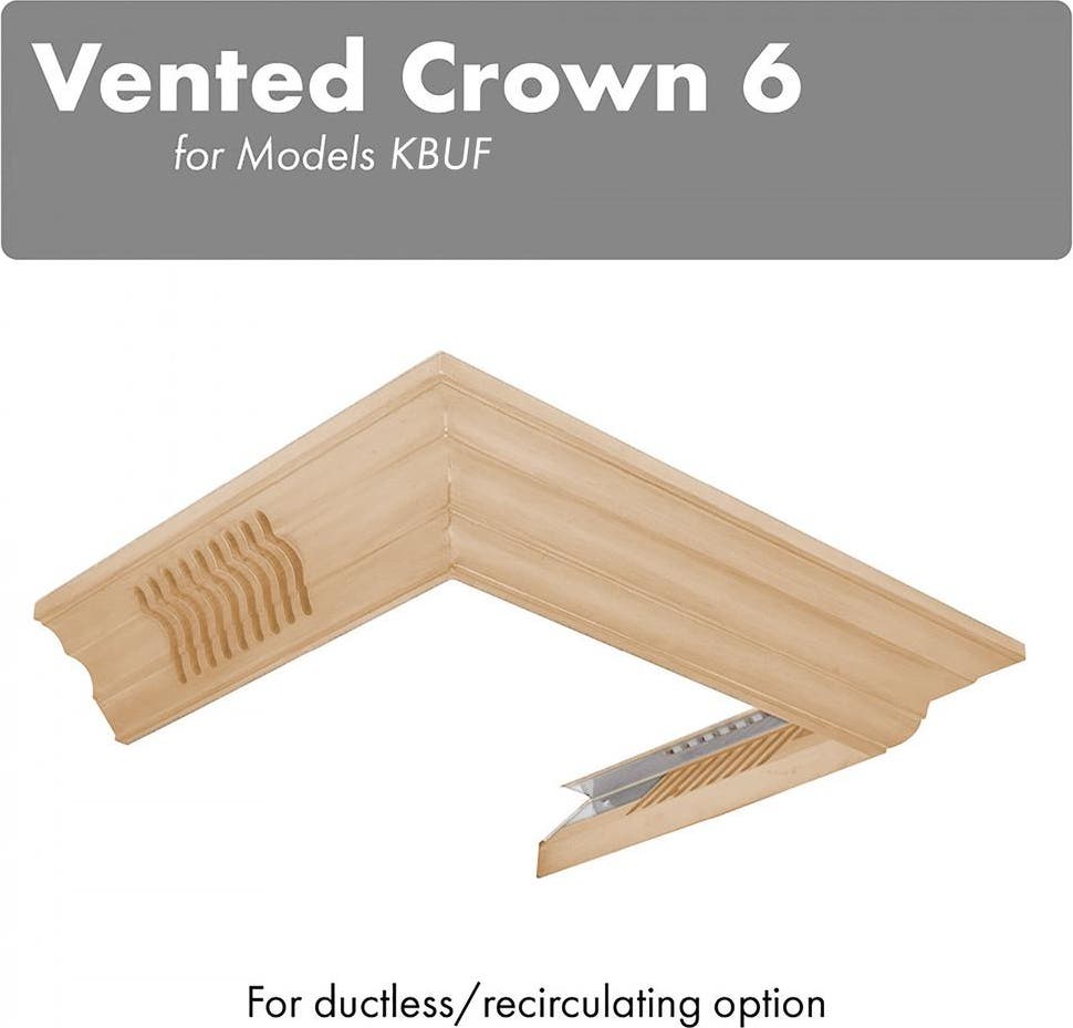 Zline CM6VKBUF Unfinished Wood