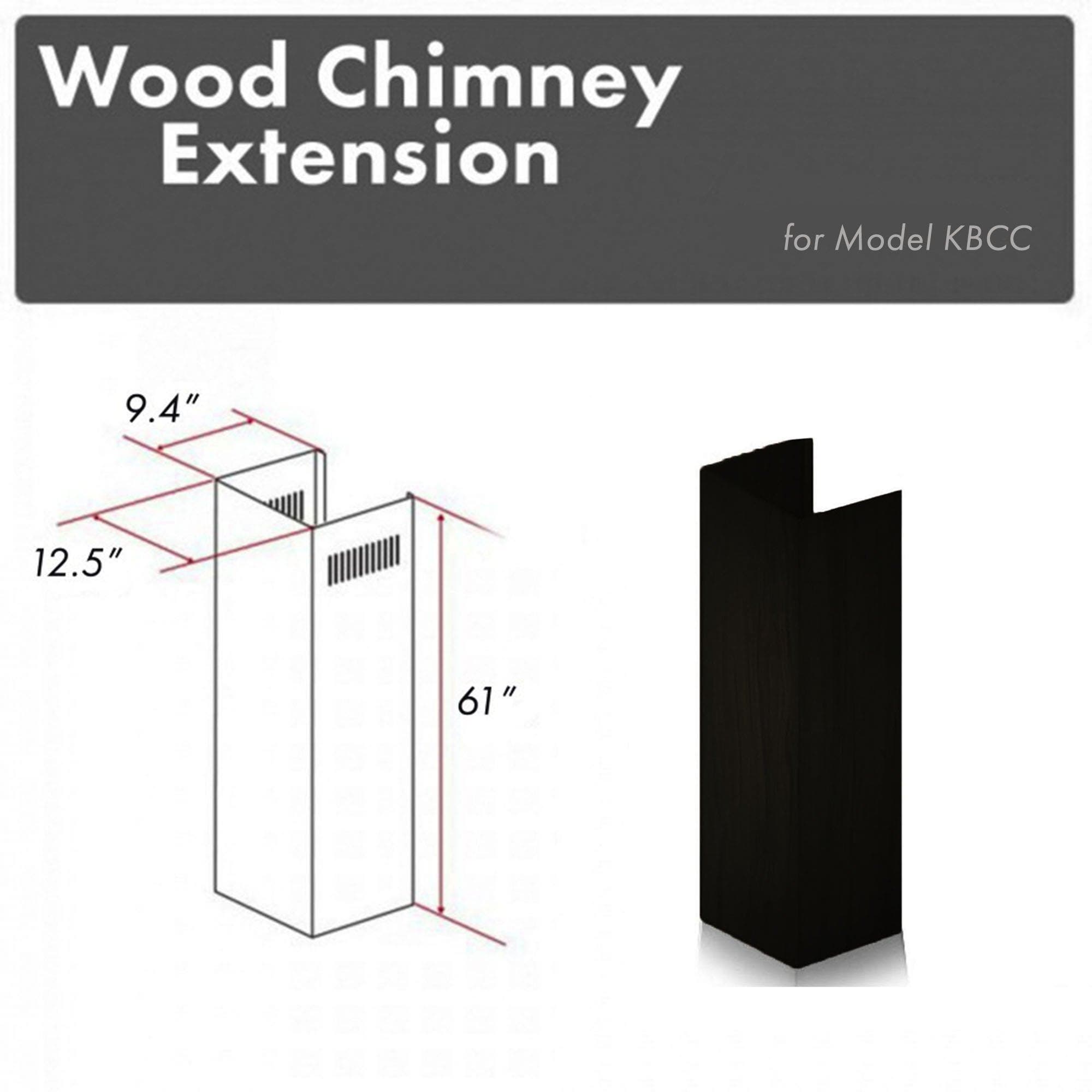 Zline KBCCE Solid Birch With Distressed Grey Finish