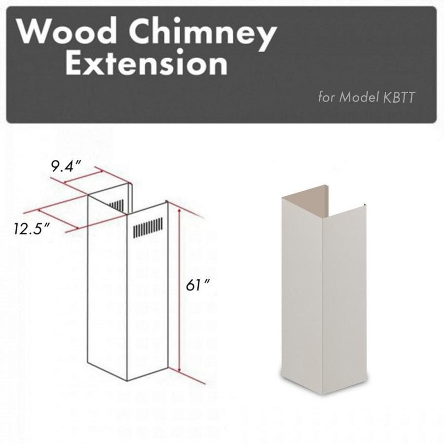 Zline KBTTE Solid Birch With Painted Grey Finish